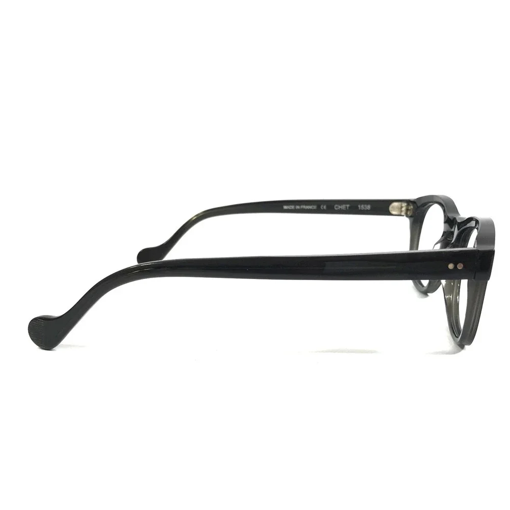 Anne & Valentin Eyeglasses Frames CHET 1538 Shiny Black Round Full Rim 45-20-140